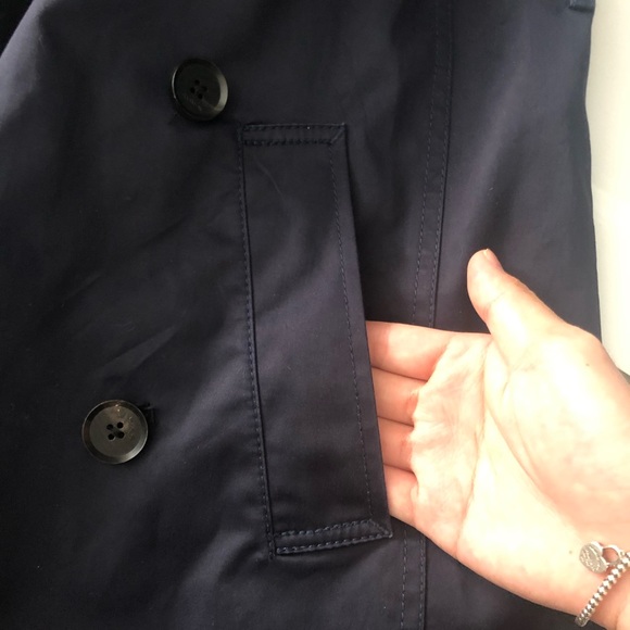 Babaton navy trench coat - Picture 8 of 10